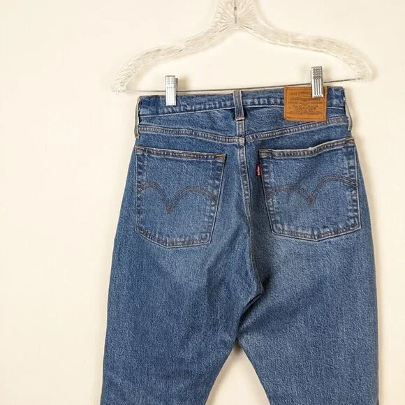Levi's High Rise Straight Ripped Jeans - Picture 8 of 10